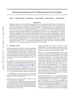 Federated Optimization in Heterogeneous Networks