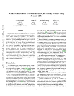3DTI-Net: Learn Inner Transform Invariant 3D Geometry Features using
  Dynamic GCN