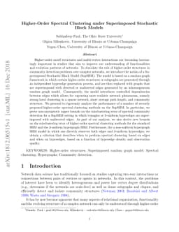 Higher-Order Spectral Clustering under Superimposed Stochastic Block
  Model