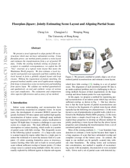 Floorplan-Jigsaw: Jointly Estimating Scene Layout and Aligning Partial
  Scans