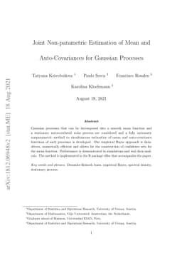 Adaptive Non-parametric Estimation of Mean and Autocovariance in
  Regression with Dependent Errors