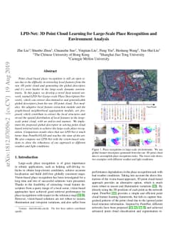 LPD-Net: 3D Point Cloud Learning for Large-Scale Place Recognition and
  Environment Analysis