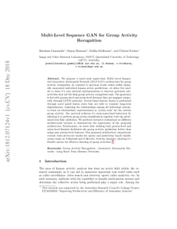 Multi-Level Sequence GAN for Group Activity Recognition