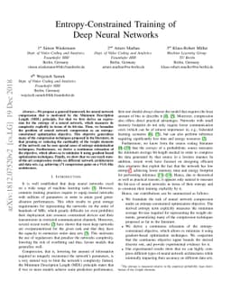 Entropy-Constrained Training of Deep Neural Networks