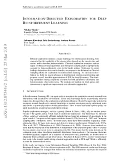 Information-Directed Exploration for Deep Reinforcement Learning