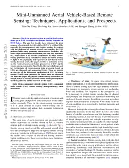 Mini-Unmanned Aerial Vehicle-Based Remote Sensing: Techniques,
  Applications, and Prospects