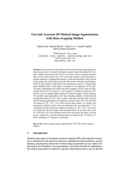 Fast and Accurate 3D Medical Image Segmentation with Data-swapping
  Method