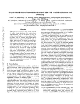 Deep Global-Relative Networks for End-to-End 6-DoF Visual Localization
  and Odometry
