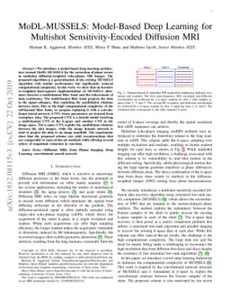 MoDL-MUSSELS: Model-Based Deep Learning for Multi-Shot Sensitivity
  Encoded Diffusion MRI