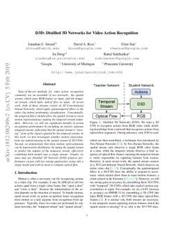 D3D: Distilled 3D Networks for Video Action Recognition