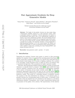 Fast Approximate Geodesics for Deep Generative Models