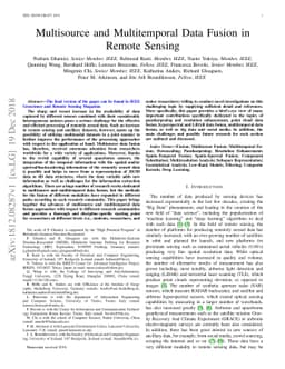 Multisource and Multitemporal Data Fusion in Remote Sensing