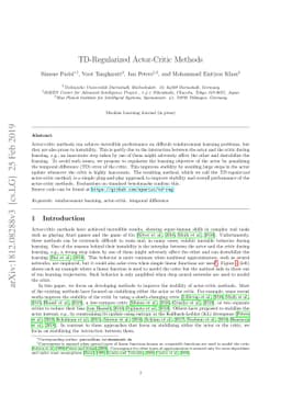 TD-Regularized Actor-Critic Methods
