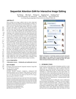 Sequential Attention GAN for Interactive Image Editing