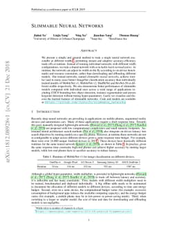 Slimmable Neural Networks