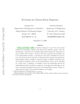 Revisiting the Gelman-Rubin Diagnostic