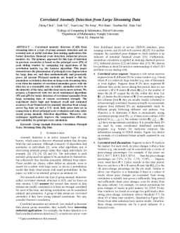 Correlated Anomaly Detection from Large Streaming Data
