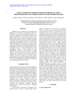 Fully Automatic Segmentation of Sublingual Veins from Retrained U-Net
  Model for Few Near Infrared Images