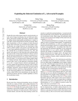 Exploiting the Inherent Limitation of L0 Adversarial Examples