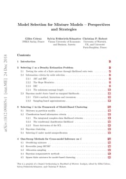 Model Selection for Mixture Models - Perspectives and Strategies