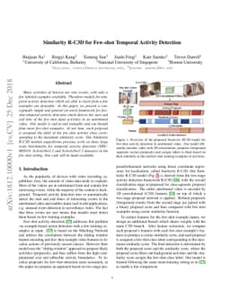 Similarity R-C3D for Few-shot Temporal Activity Detection