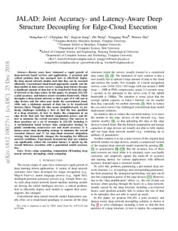 JALAD: Joint Accuracy- and Latency-Aware Deep Structure Decoupling for
  Edge-Cloud Execution