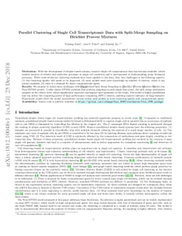 Parallel Clustering of Single Cell Transcriptomic Data with Split-Merge
  Sampling on Dirichlet Process Mixtures