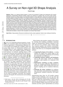 A Survey on Non-rigid 3D Shape Analysis