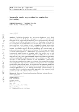 Sequential model aggregation for production forecasting