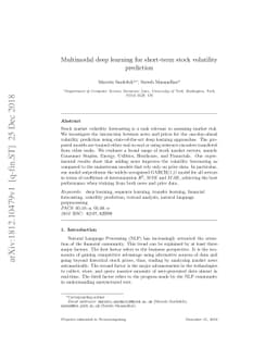 Multimodal deep learning for short-term stock volatility prediction