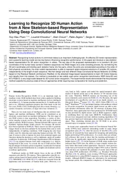 Learning to Recognize 3D Human Action from A New Skeleton-based
  Representation Using Deep Convolutional Neural Networks