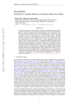 InstaGAN: Instance-aware Image-to-Image Translation