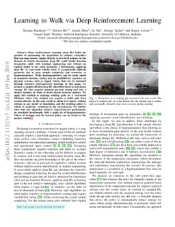 Learning to Walk via Deep Reinforcement Learning