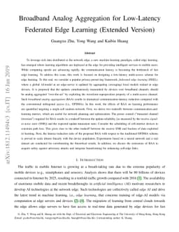 Broadband Analog Aggregation for Low-Latency Federated Edge Learning
  (Extended Version)