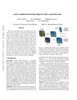 Actor Conditioned Attention Maps for Video Action Detection