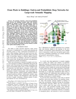 From Pixels to Buildings: End-to-end Probabilistic Deep Networks for
  Large-scale Semantic Mapping
