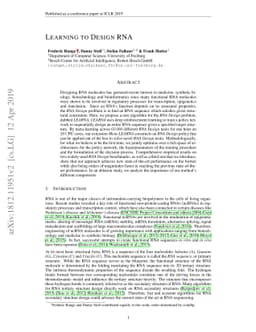 Learning to Design RNA