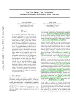 Can You Trust This Prediction? Auditing Pointwise Reliability After
  Learning