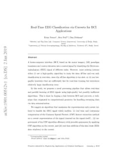 Real-Time EEG Classification via Coresets for BCI Applications
