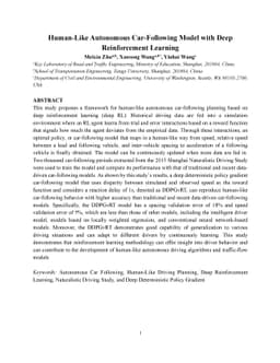 Human-Like Autonomous Car-Following Model with Deep Reinforcement
  Learning