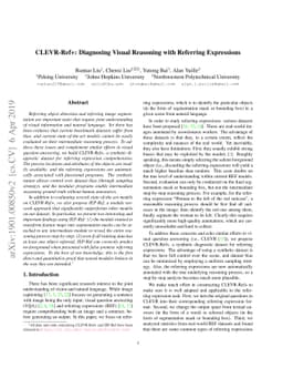 CLEVR-Ref+: Diagnosing Visual Reasoning with Referring Expressions