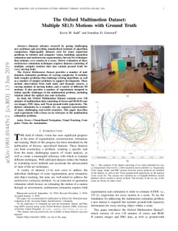 The Oxford Multimotion Dataset: Multiple SE(3) Motions with Ground Truth