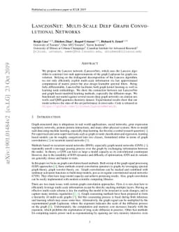LanczosNet: Multi-Scale Deep Graph Convolutional Networks