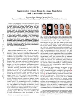 Segmentation Guided Image-to-Image Translation with Adversarial Networks