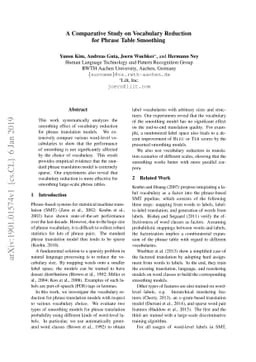 A Comparative Study on Vocabulary Reduction for Phrase Table Smoothing