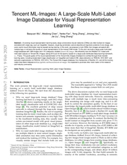 Tencent ML-Images: A Large-Scale Multi-Label Image Database for Visual
  Representation Learning