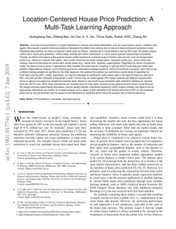 Location-Centered House Price Prediction: A Multi-Task Learning Approach