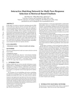 Interactive Matching Network for Multi-Turn Response Selection in
  Retrieval-Based Chatbots