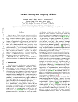 Low-Shot Learning from Imaginary 3D Model