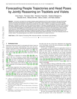 Forecasting People Trajectories and Head Poses by Jointly Reasoning on
  Tracklets and Vislets